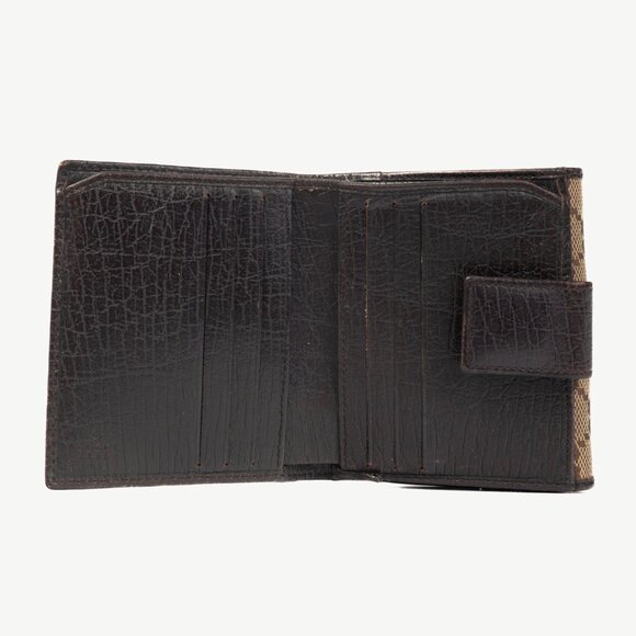 Gucci Beige GG Canvas Bamboo Bifold Wallet - Picture 9 of 11